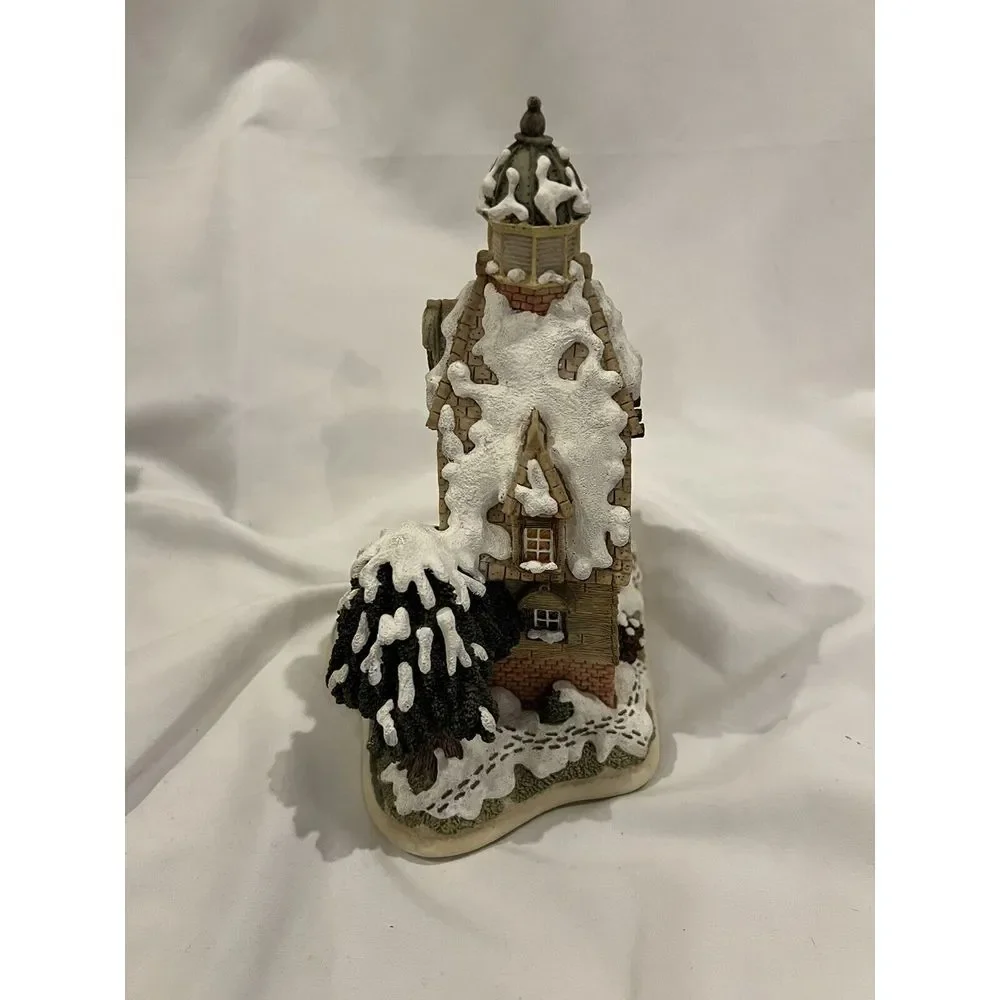 Vtg Father Time Riverside Haven Clock 1993 Hand Painted Original Box‎